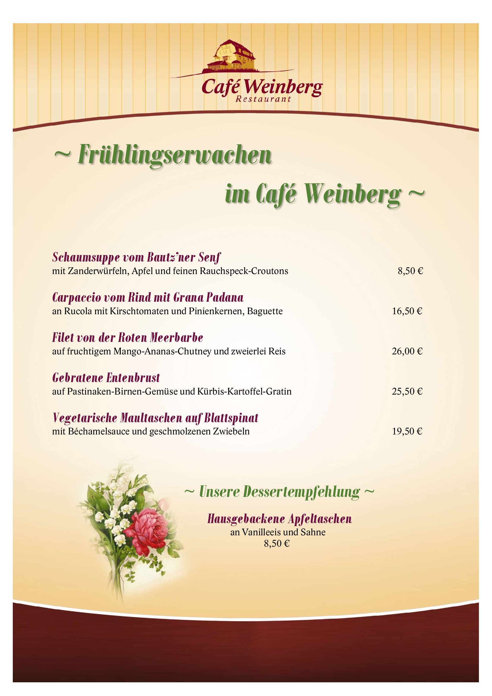 Saisonkarte März 2026